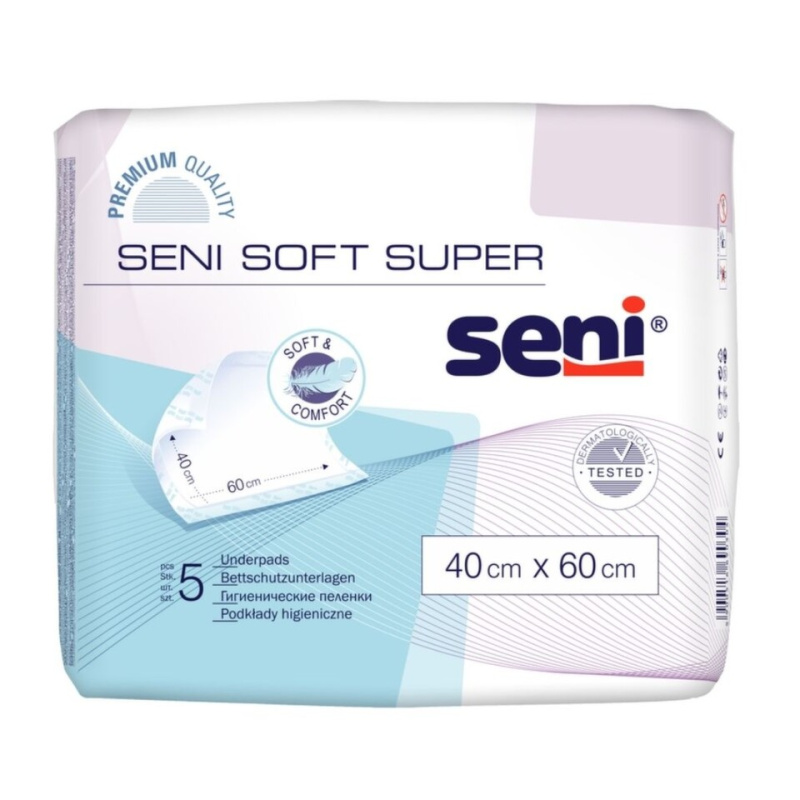 Seni Soft Super podložky absorpční 60x40cm 5ks