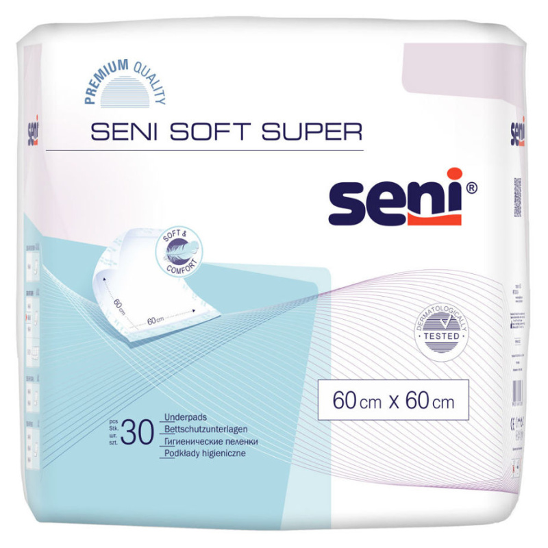 Seni Soft Super podložky absorpční 60x60cm 5ks