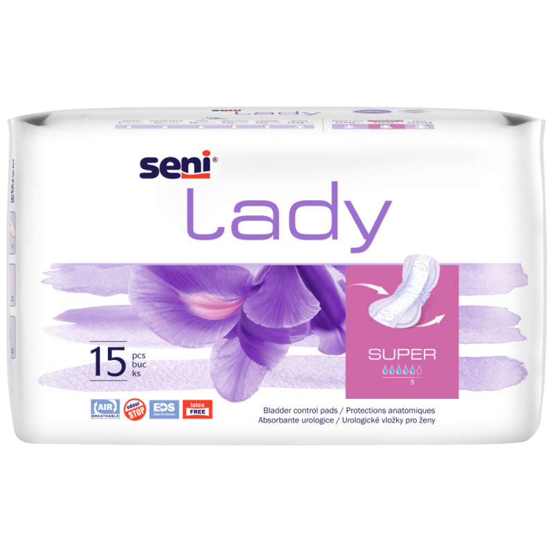Seni Lady Super inkontinenční vložky 15 ks
