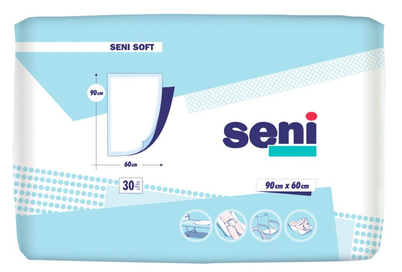 SENI SOFT SUPER PODLOŽKY ABSORPČNÍ, 90X60CM,2000ML,30KS