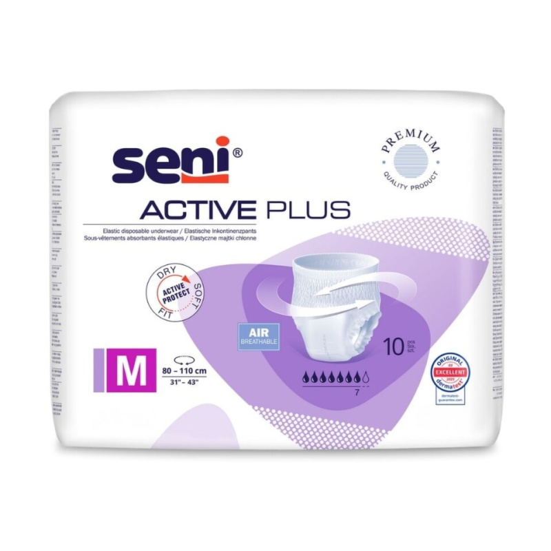 SENI ACTIVE PLUS Absorpční kalhotky M 10 ks