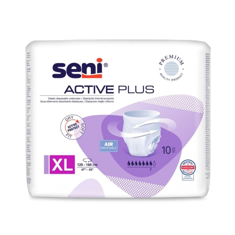 SENI ACTIVE PLUS Absorpční kalhotky XL 10 ks