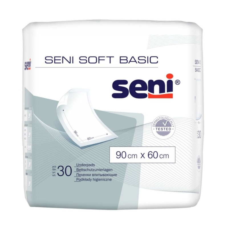 SENI Soft basic absorpční podložky 90 x 60 cm 30 kusů