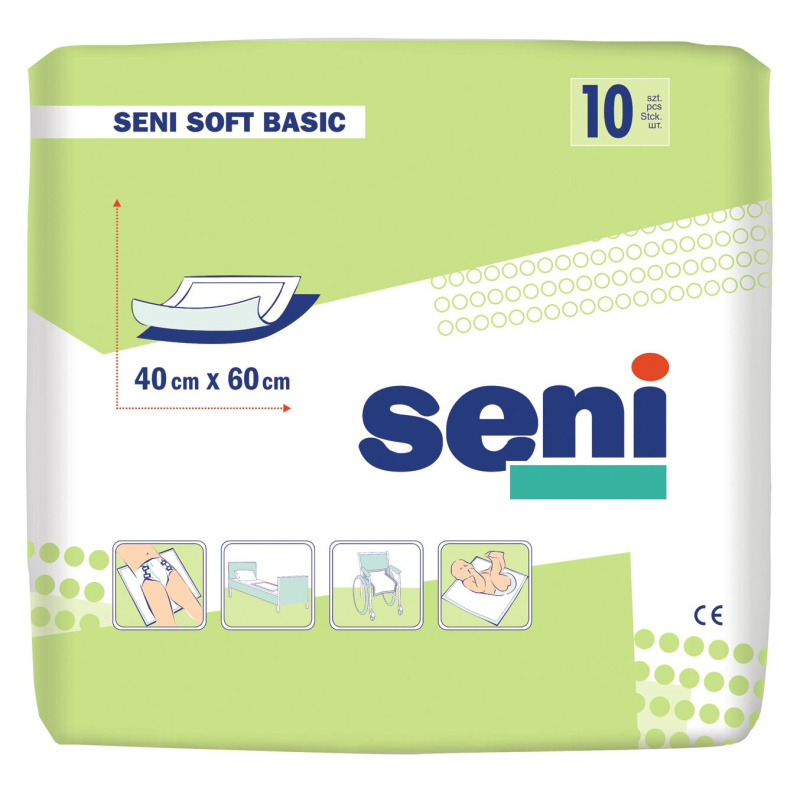 SENI Soft basic absorpční podložky 60 x 40 cm 10 kusů