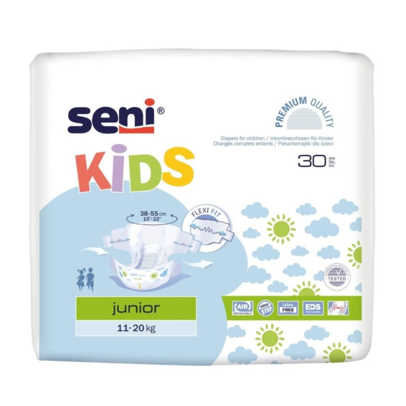 Seni Kids Junior plenkové kalhotky 11-20kg 30ks