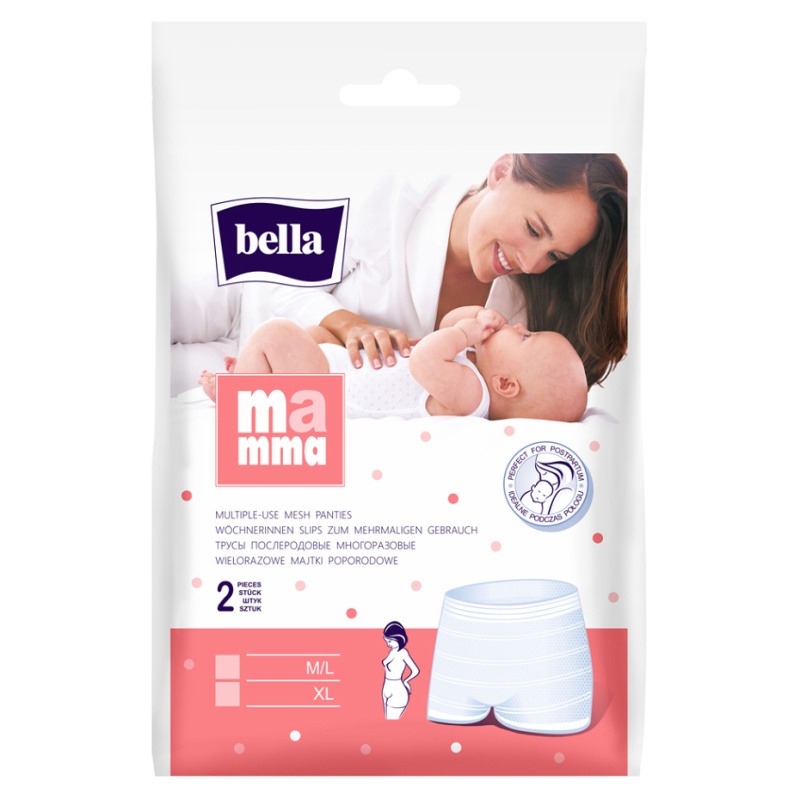 BELLA Mamma Basic poporodní kalhotky velikost M/L 2 ks