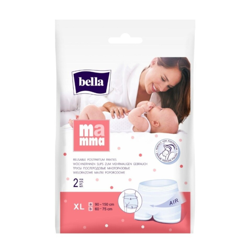 BELLA Mamma Basic poporodní kalhotky velikost XL 2 ks