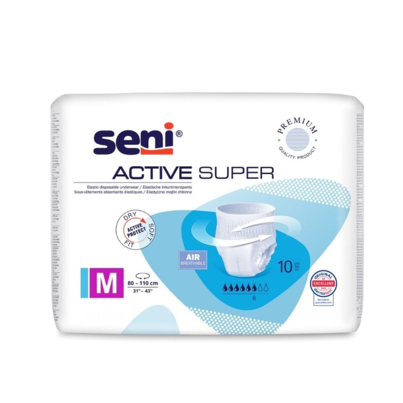 SENI ACTIVE SUPER Absorpční kalhotky M 10 ks