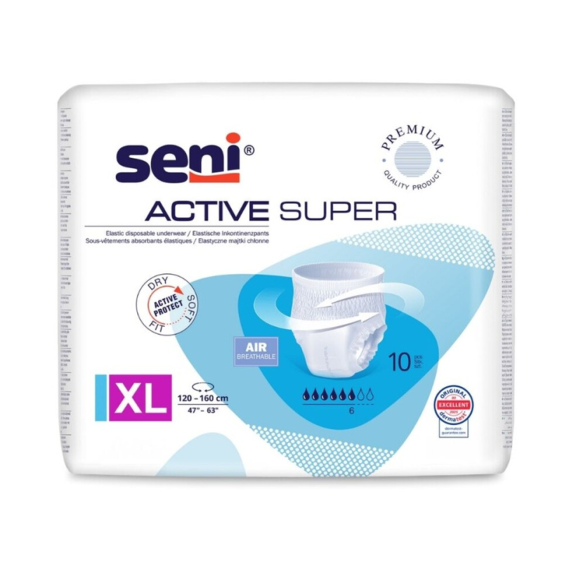 SENI ACTIVE SUPER Absorpční kalhotky XL 10 ks