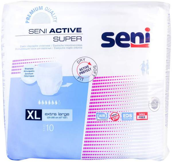 SENI ACTIVE SUPER Absorpční kalhotky XL 10 ks