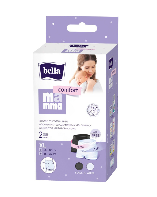 BELLA Mamma Comfort poporodní kalhotky velikost XL 2 ks