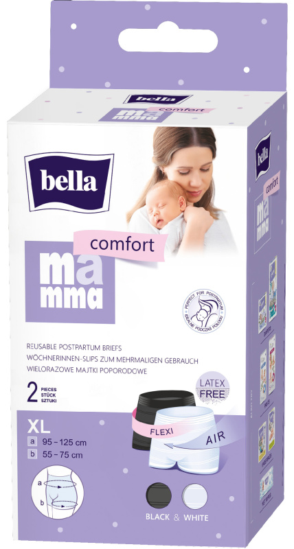 BELLA Mamma Comfort poporodní kalhotky velikost XL 2 ks