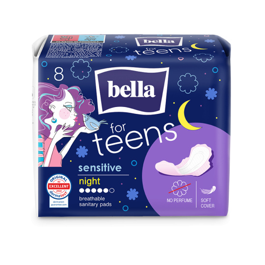Bella for Teens Sensitive Night menstruační vložky noční