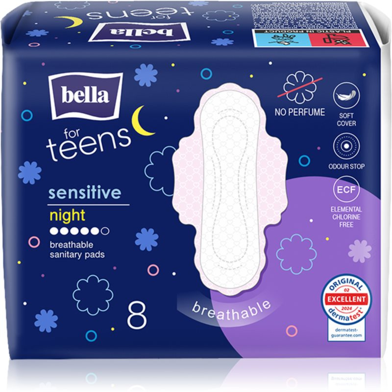 Bella for Teens Sensitive Night menstruační vložky noční