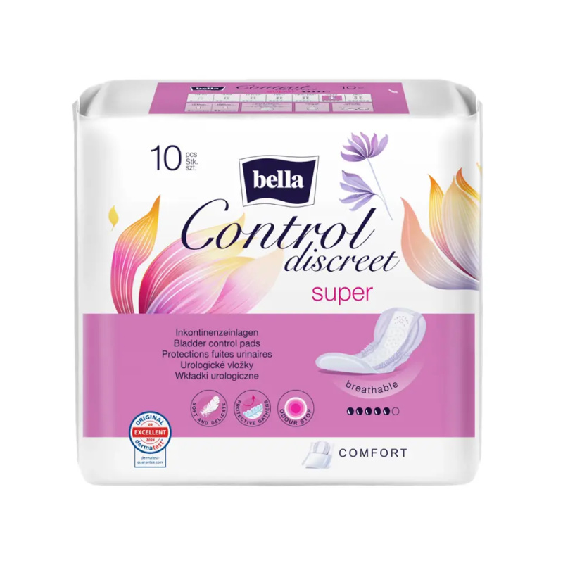 Bella Inkontinenční vložky Control Discreet Super 10 ks