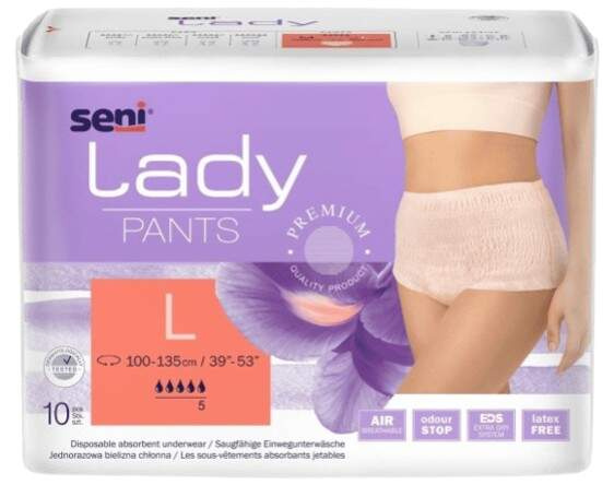 Seni Lady Pants inkon.plenkové kalhotky L 10ks