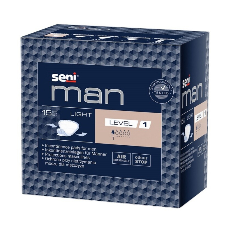 SENI Man light Level 1 inkontinenční vložky 15 kusů