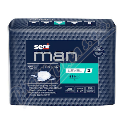 SENI Man normal level 3 inkontinenční vložky pro muže 15 kusů