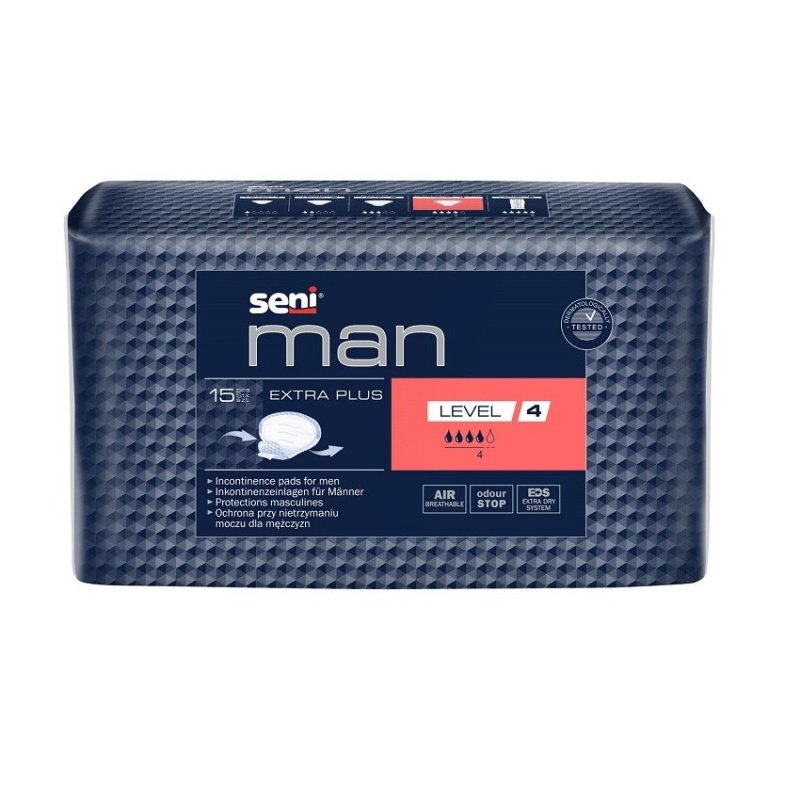 SENI Man extra plus level 4  inkontinenční vložky pro muže 15 kusů