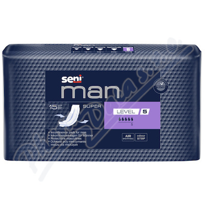 SENI Man super level 5 inkontinenční vložky pro muže15 kusů