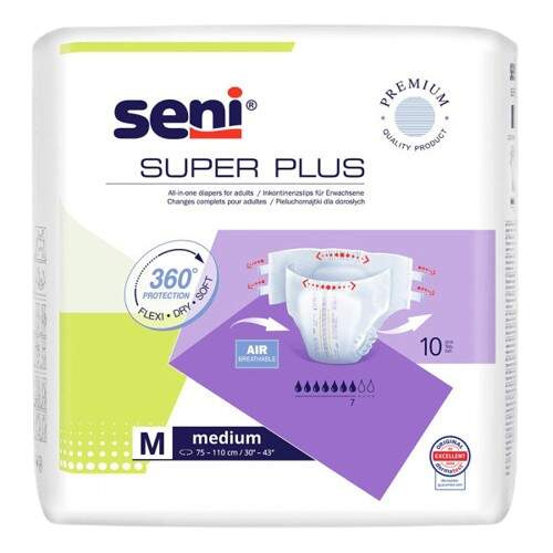 Seni Super Plus Medium inkontinenční plenkové kalhotky 10 ks