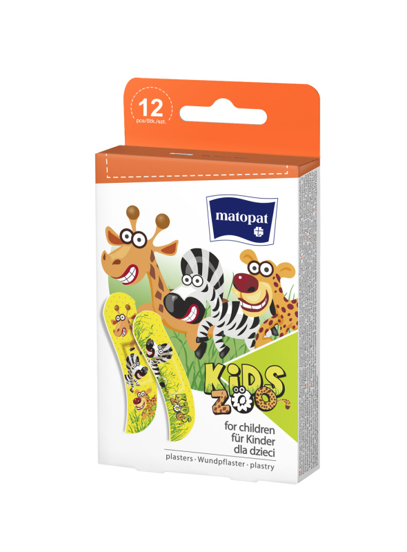 MATOPAT Kids ZOO náplast 19 x 76 mm 12 kusů