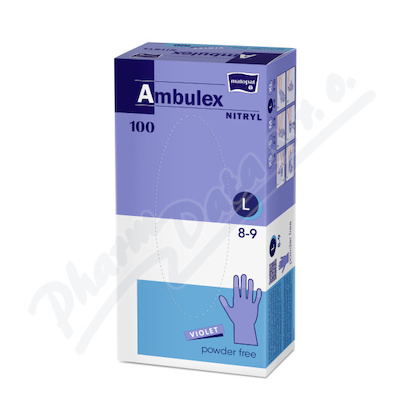 MATOPAT Ambulex nepudrované nitrilové rukavice violet L 100ks