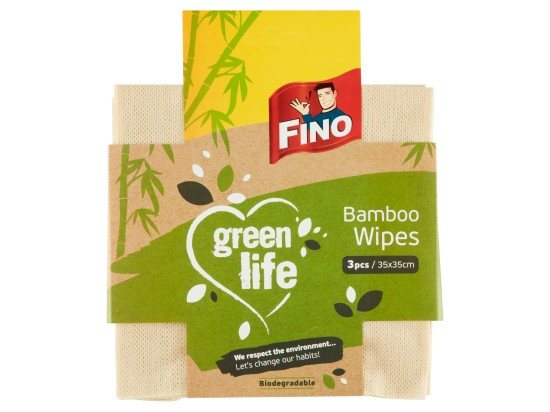 FINO Green Life prachovky multifunkční, bambus, 3 ks