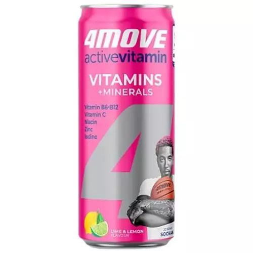4Move Active Vitamin Minerals - sycený nápoj - plech, 330 ml