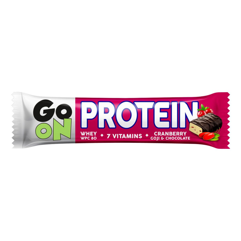 GO ON Proteinová tyčinka brusinka a goji 50 g