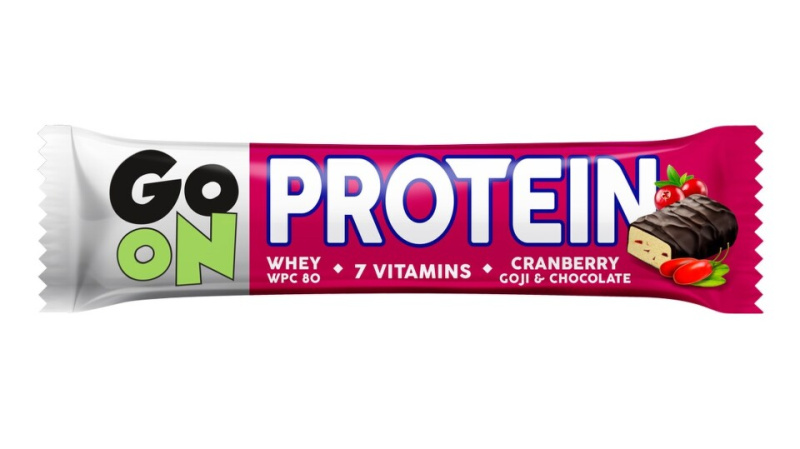 GO ON Proteinová tyčinka brusinka a goji 50 g