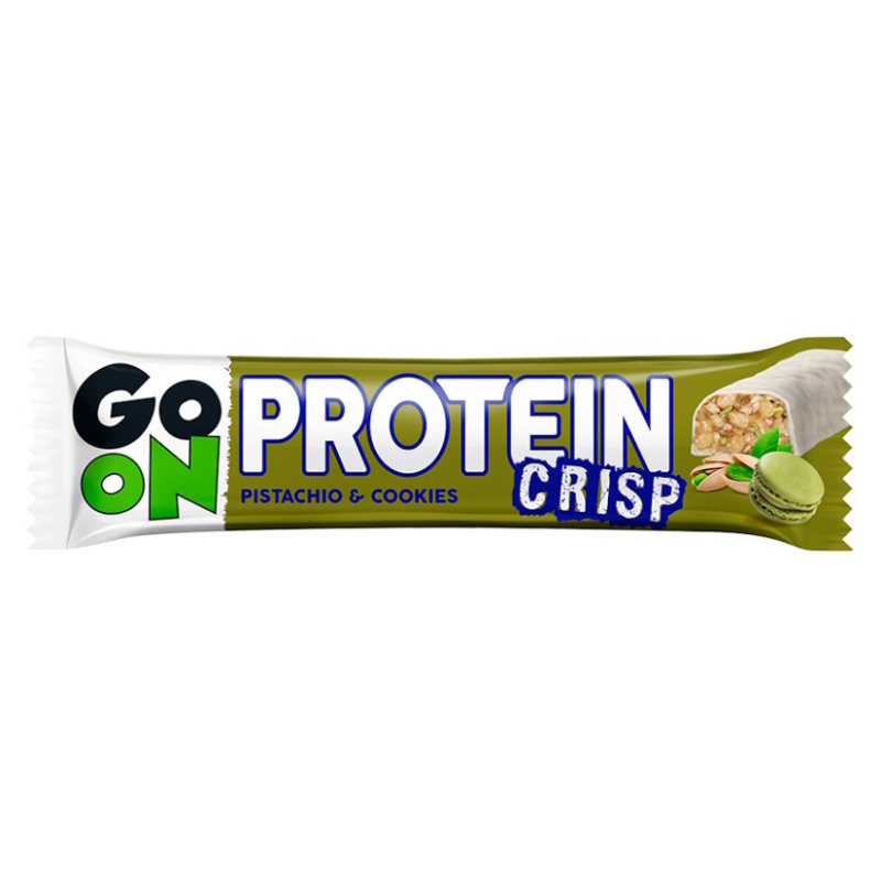 GO ON Proteinová tyčinka crisp pistácie a cookies 45 g