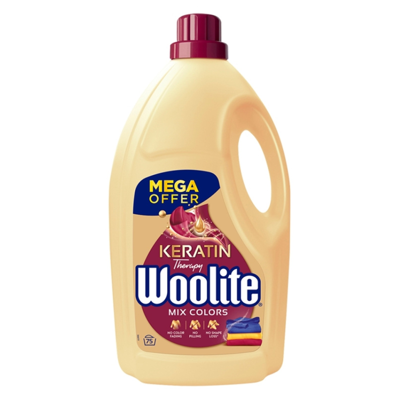 Woolite Keratin Therapy prací gel na barevné prádlo (4,5 l)