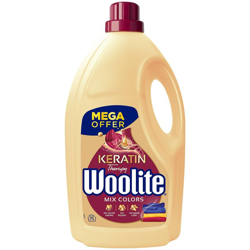 Woolite Keratin Therapy prací gel na barevné prádlo (4,5 l)