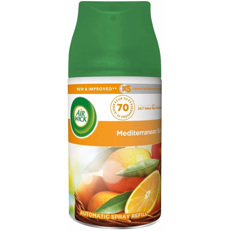 Air Wick Freshmatic Mediterranean Sun osvěžovač vzduchu náhradní náplň 250 ml