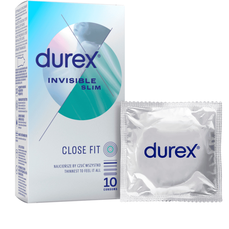 DUREX kondomy Invisible Slim 10 ks