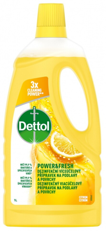 Dettol Dezinfekční víceúčelový přípravek na podlahy a povrchy – citron