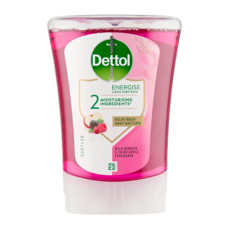 Dettol Energise Liquid Hand Wash Wild Berries & Crisp Apple náplň do bezdotykového dávkovače mýdla 250 ml