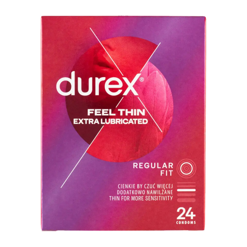 DUREX Feel thin extra lubricated 24 kusů