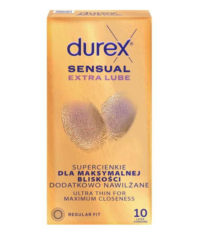 DUREX Sensual extra lube 10 kusů