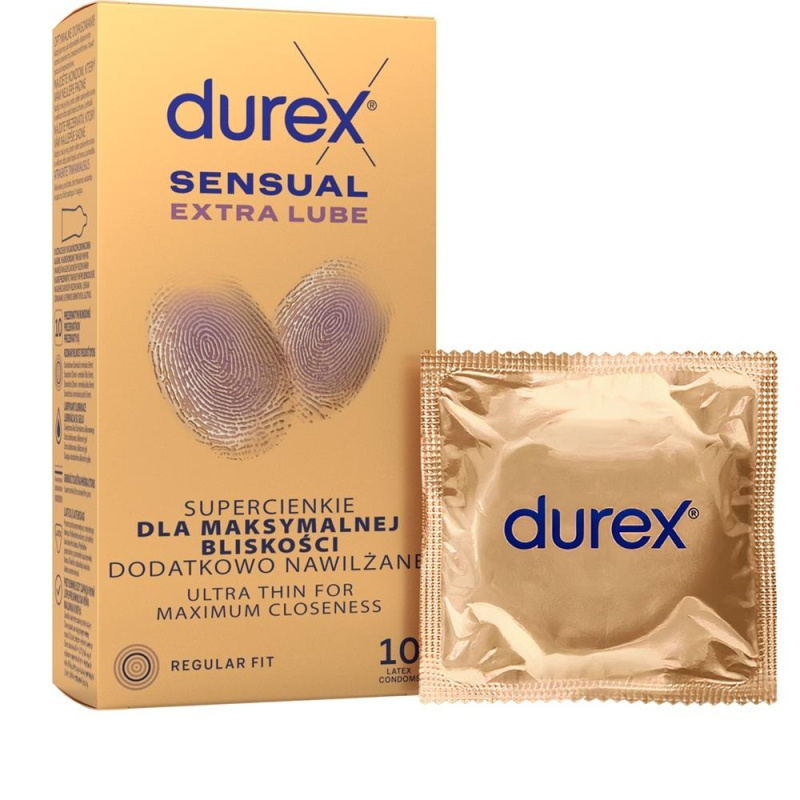 DUREX Sensual extra lube 10 kusů