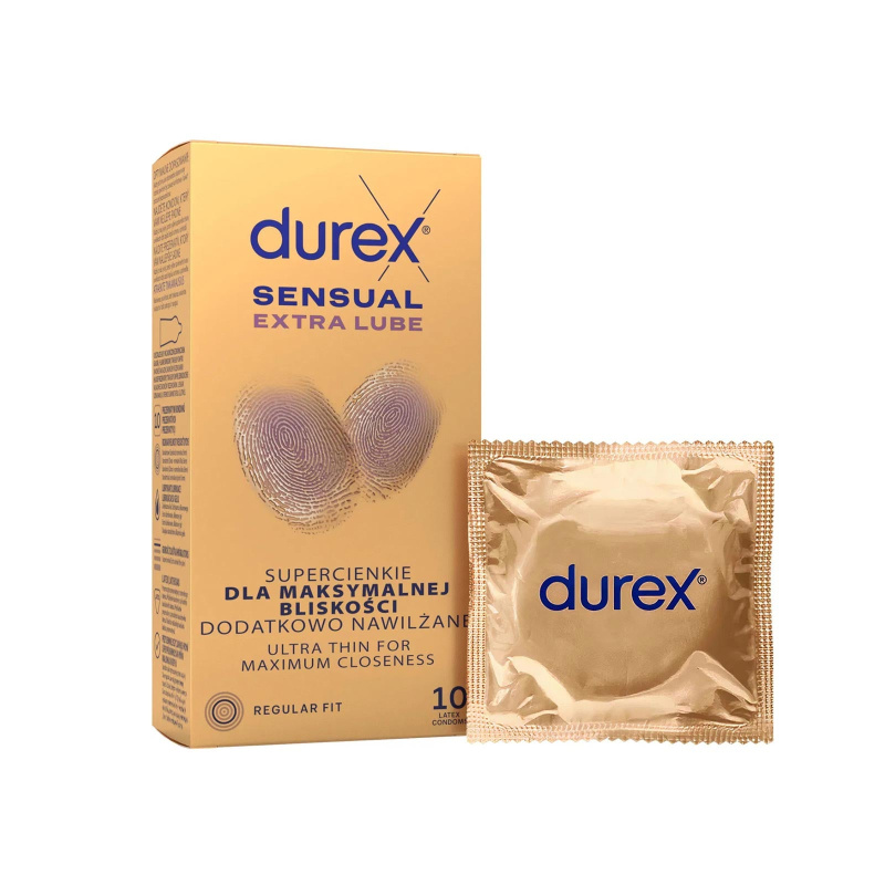 DUREX Sensual extra lube 10 kusů