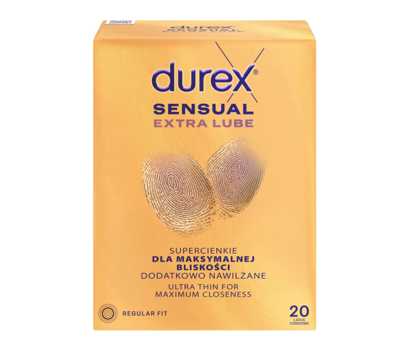 DUREX Sensual extra lube 20 kusů