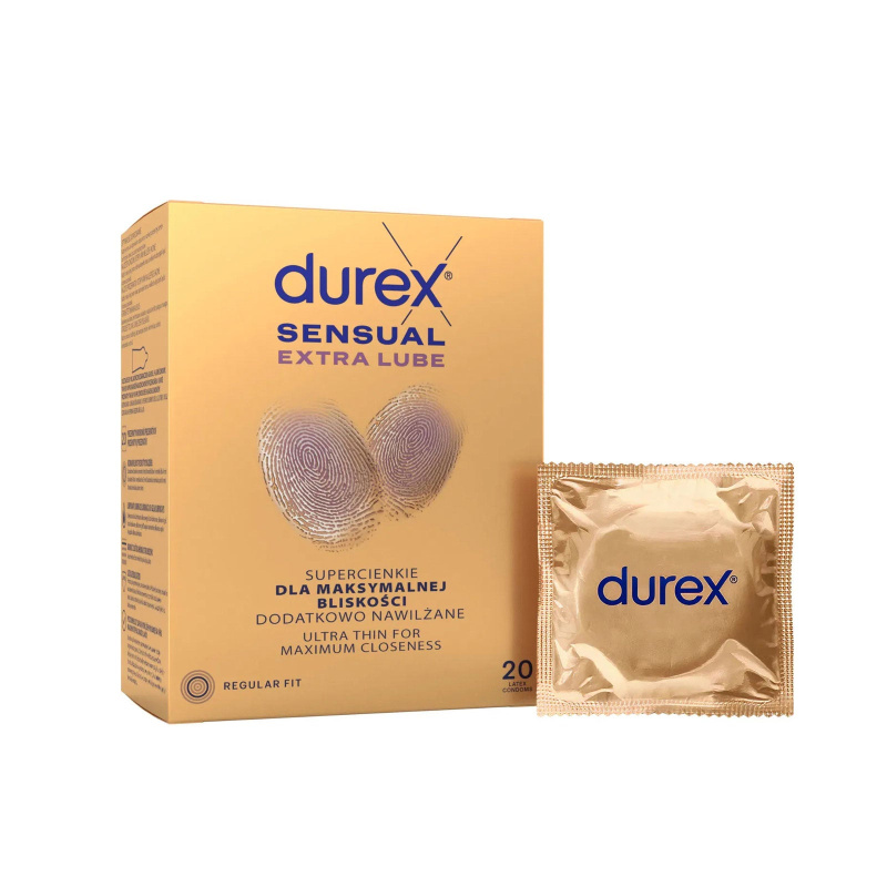 DUREX Sensual extra lube 20 kusů