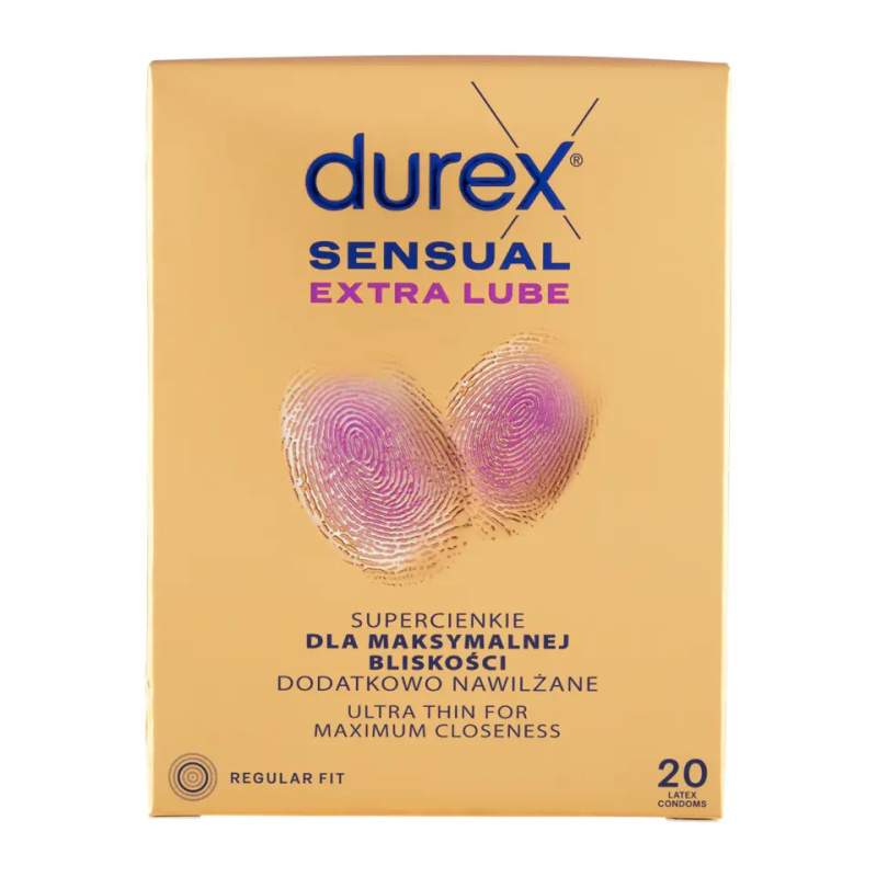 DUREX Sensual extra lube 20 kusů