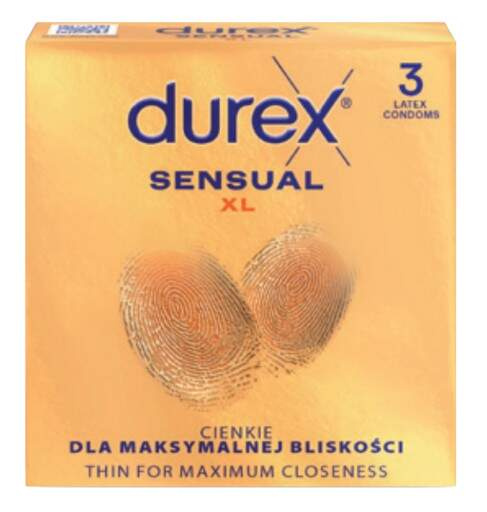 DUREX Sensual XL 3 kusy