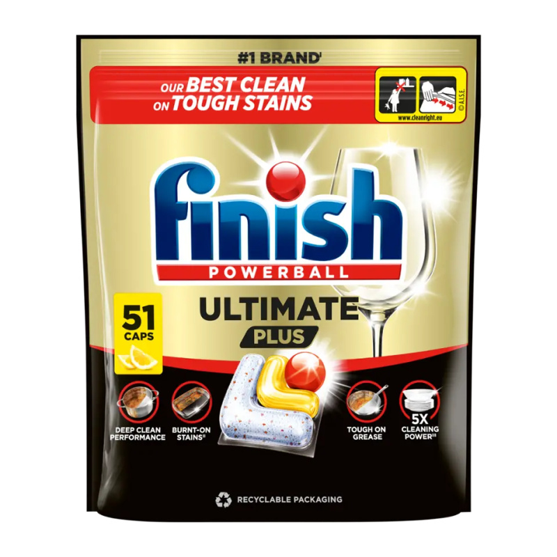 Finish Ultimate Plus Lemon kapsle do myčky 51 ks