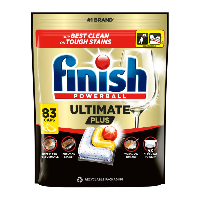 Finish Ultimate Plus Lemon kapsle do myčky nádobí