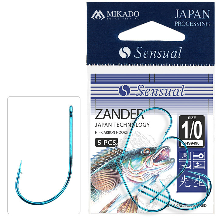 Mikado háčky sensual zander modrý 5 ks - 2
