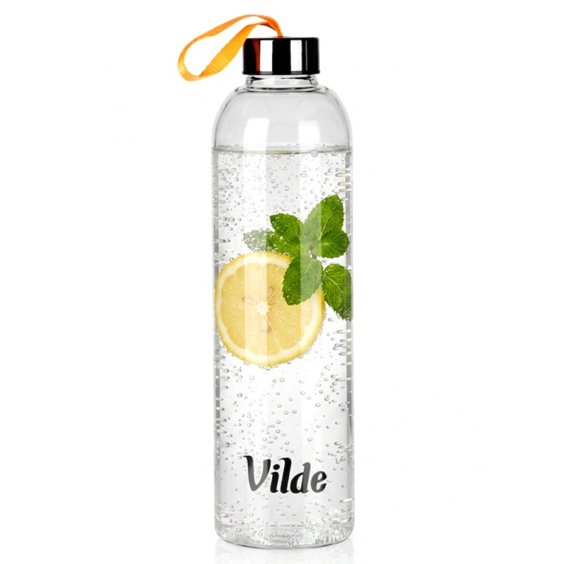 Vilde skleněná lahev na vodu 1 l